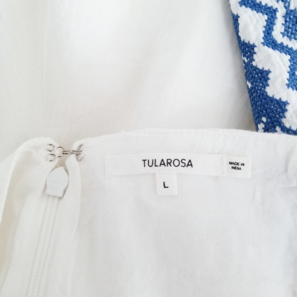 Tularosa claire short ivory blue embroidered - Picture 6 of 9